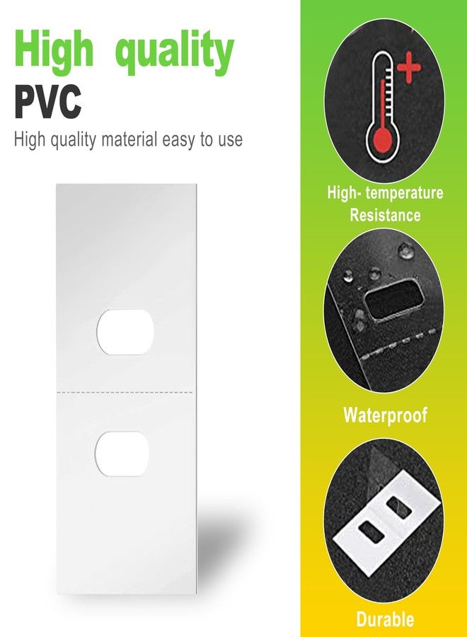 CeroDimo 60 Pcs Clear Vertical Blind Repair Tabs - 1.18x1.18 Inch Slat Reinforcement Patches with Self-Adhesive Backing - Peel & Stick Fixers for Broken Blind Holes (Makes 30 Repairs) - Image 3